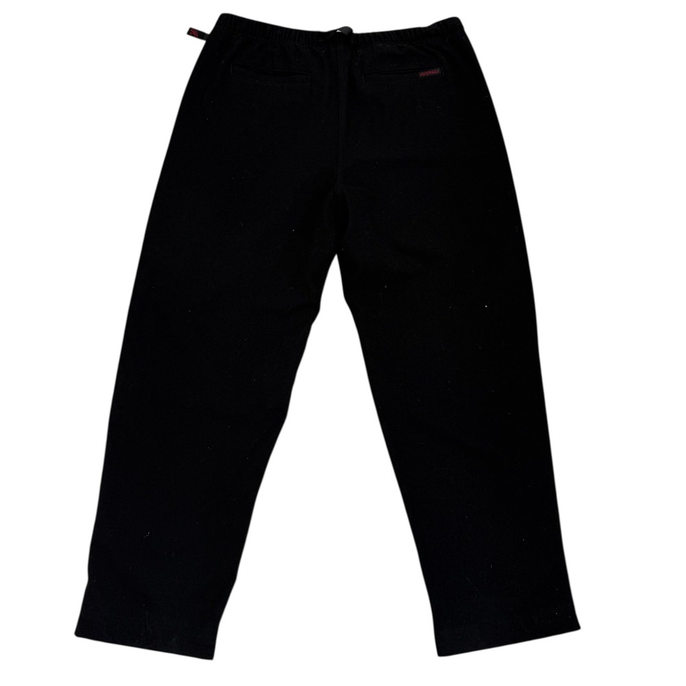 Gramicci Wool Blend Pleated Pants Black Mens Size XL Belted GMP-21F057 - Picture 4 of 8